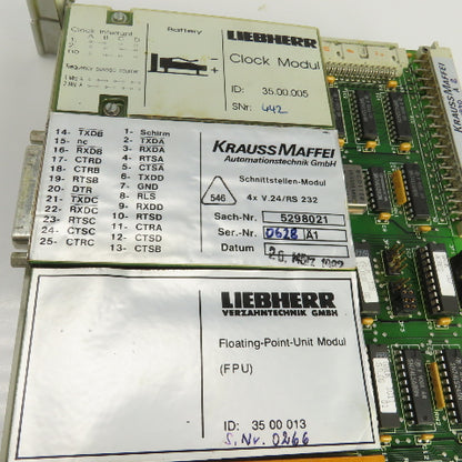 Liebherr 814A1000-05 PLC Board W/35.00.005/35.00.013/35.00.003