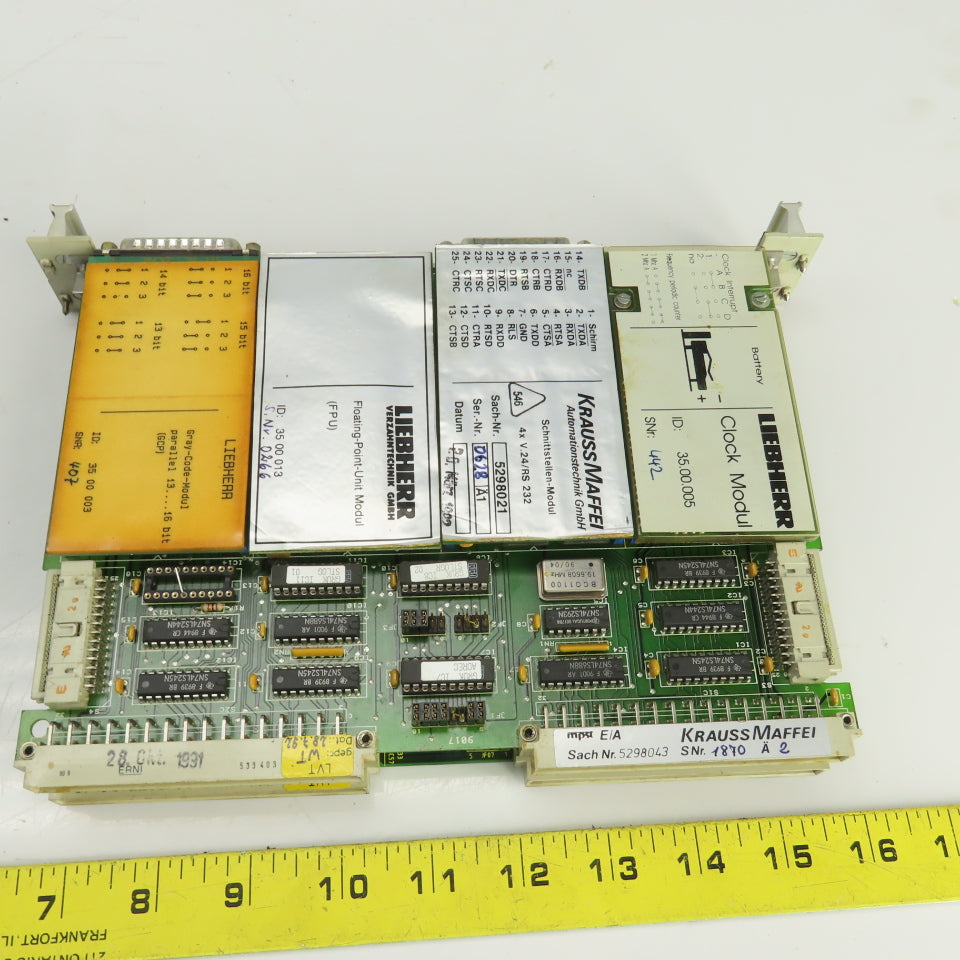 Liebherr 814A1000-05 PLC Board W/35.00.005/35.00.013/35.00.003