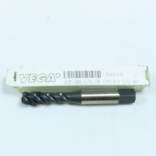 Vega 84648 3/8"-24 Spiral Bottoming Tap 3 Flute HSSE GH5