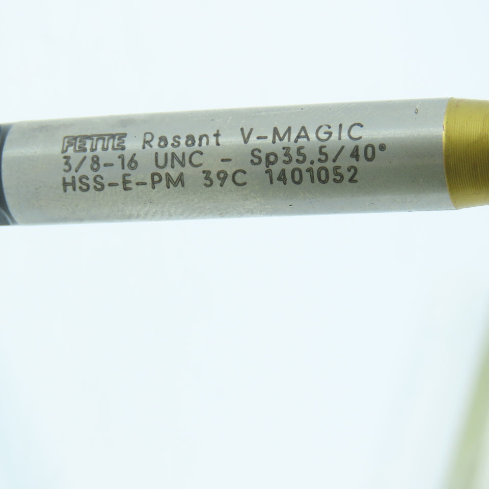 LMT-Fette 1401052 3/8"-16 Spiral Bottoming Tap 3 Flute Rasant V-Magic