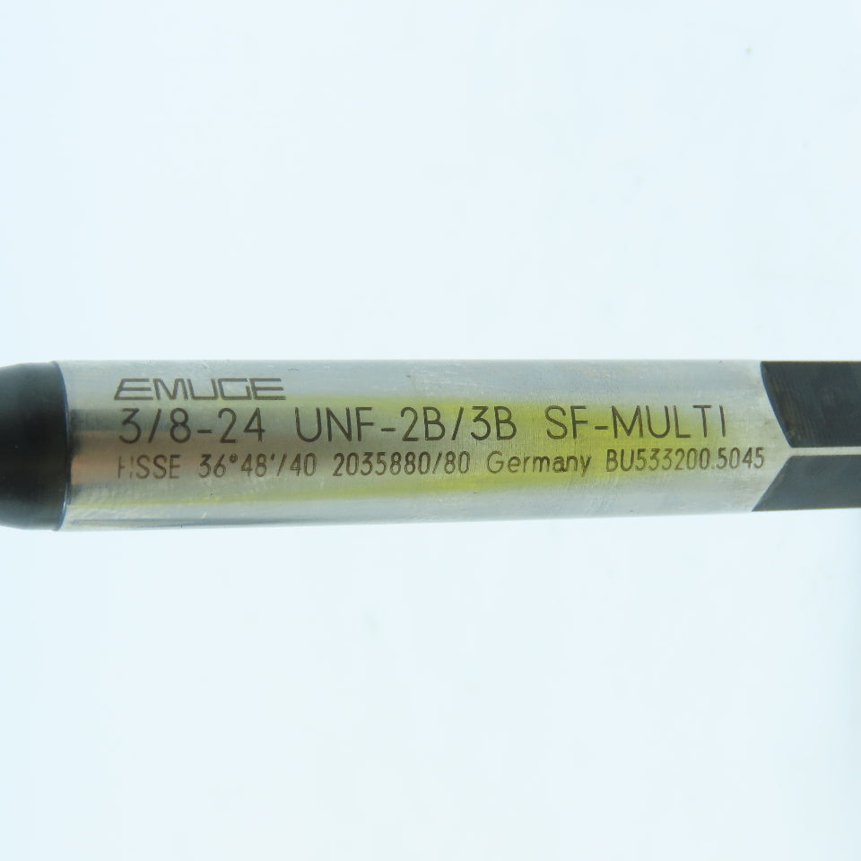 Emuge BU5332005045 3/8"-24 Spiral Bottoming Tap 3 Flute MultiTAP 2B/3B Lot of 3