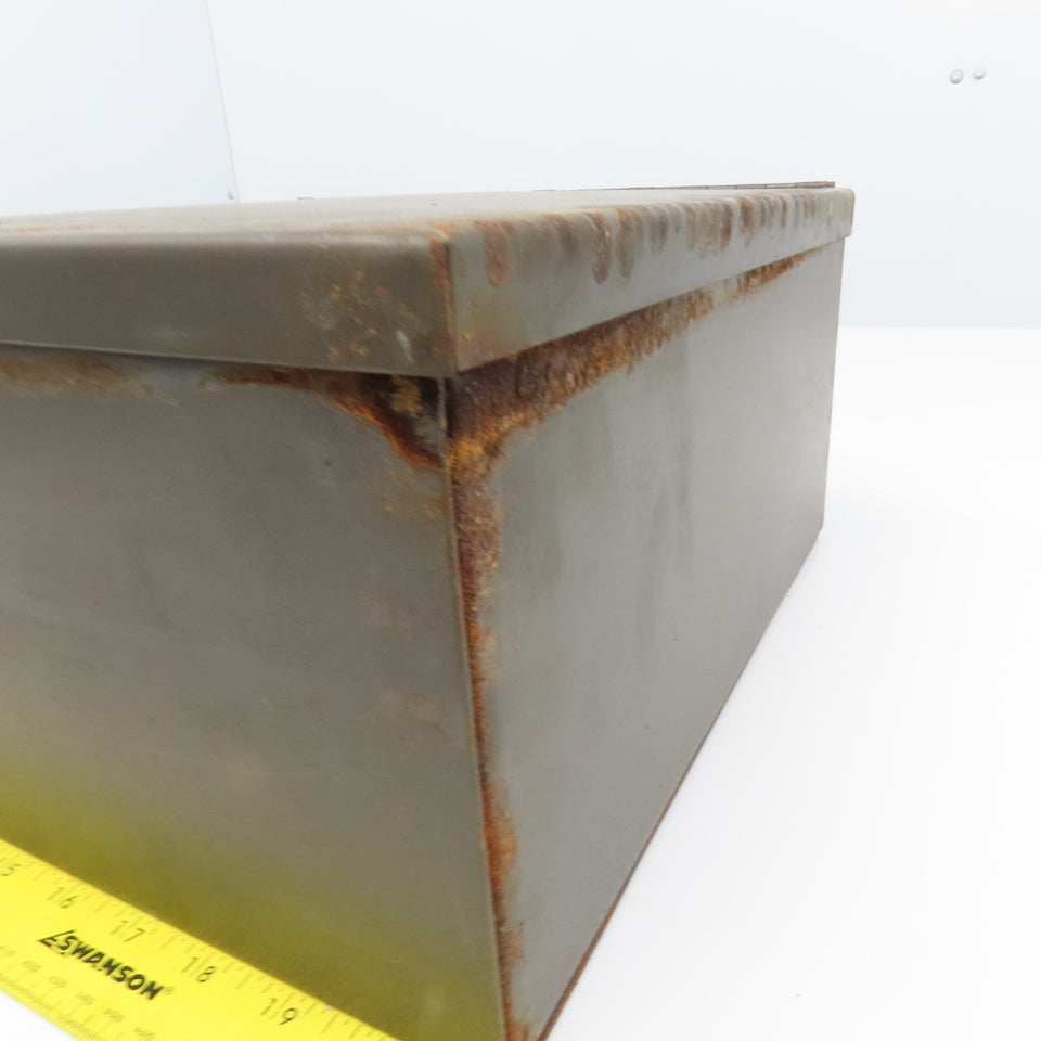 12" x 12" x 6" Steel Electrical Enclosure Box W/ Back Plate