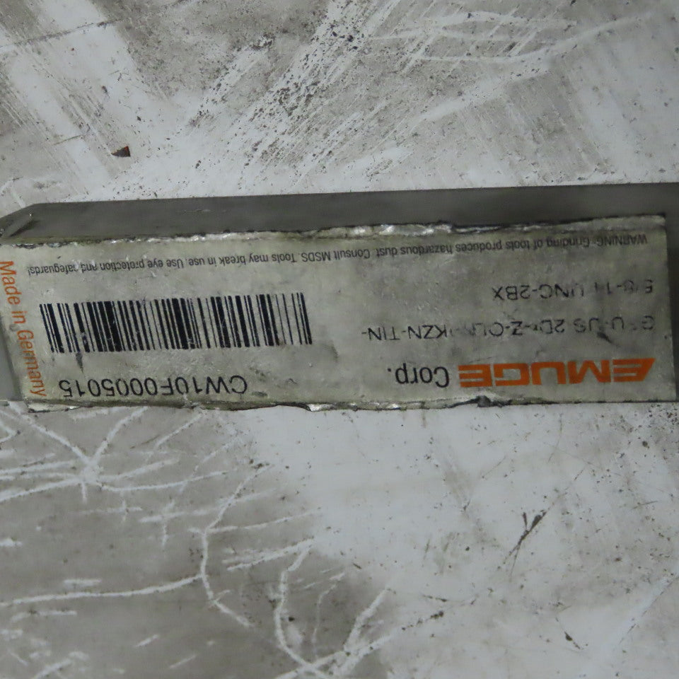 Emuge CW10F0005015 5/8"-11 Thread Forming Roll Tap 6 Groove TiN Coolant Fed