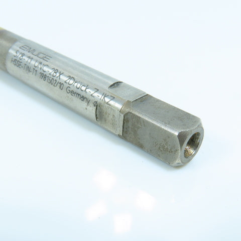 Emuge CW10F0005015 5/8"-11 Thread Forming Roll Tap 6 Groove TiN Coolant Fed