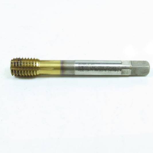 Emuge CW10F0005015 5/8"-11 Thread Forming Roll Tap 6 Groove TiN Coolant Fed