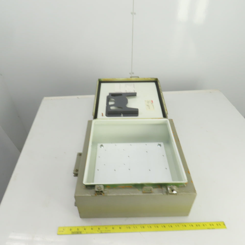 Hoffman A161606LP 16" x 16" x 6" Electrical Enclosure Wall Mount W/Backplate