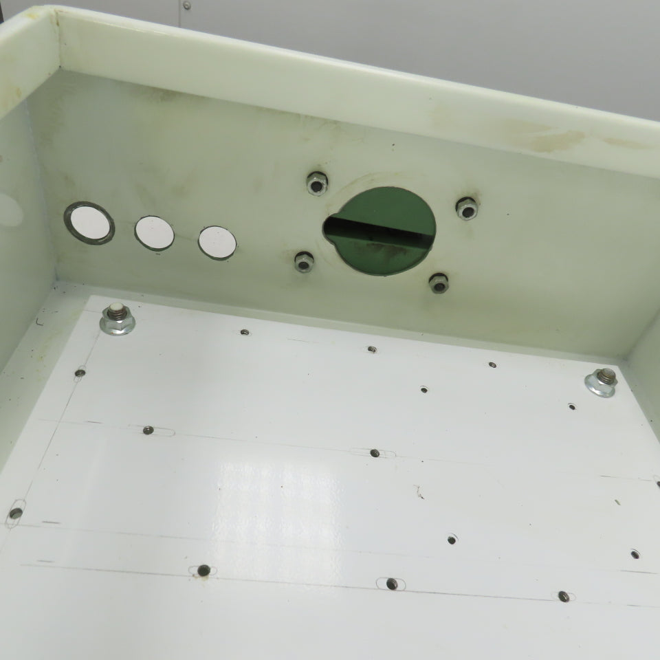 Hoffman A161606LP 16" x 16" x 6" Electrical Enclosure Wall Mount W/Backplate