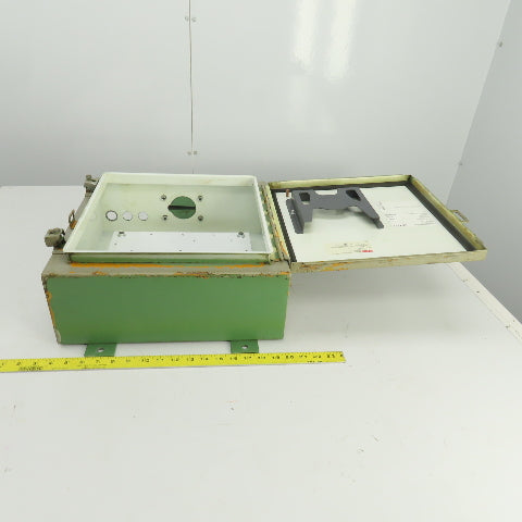 Hoffman A161606LP 16" x 16" x 6" Electrical Enclosure Wall Mount W/Backplate