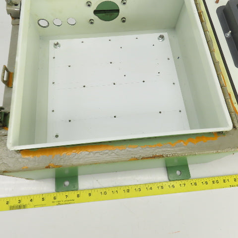 Hoffman A161606LP 16" x 16" x 6" Electrical Enclosure Wall Mount W/Backplate