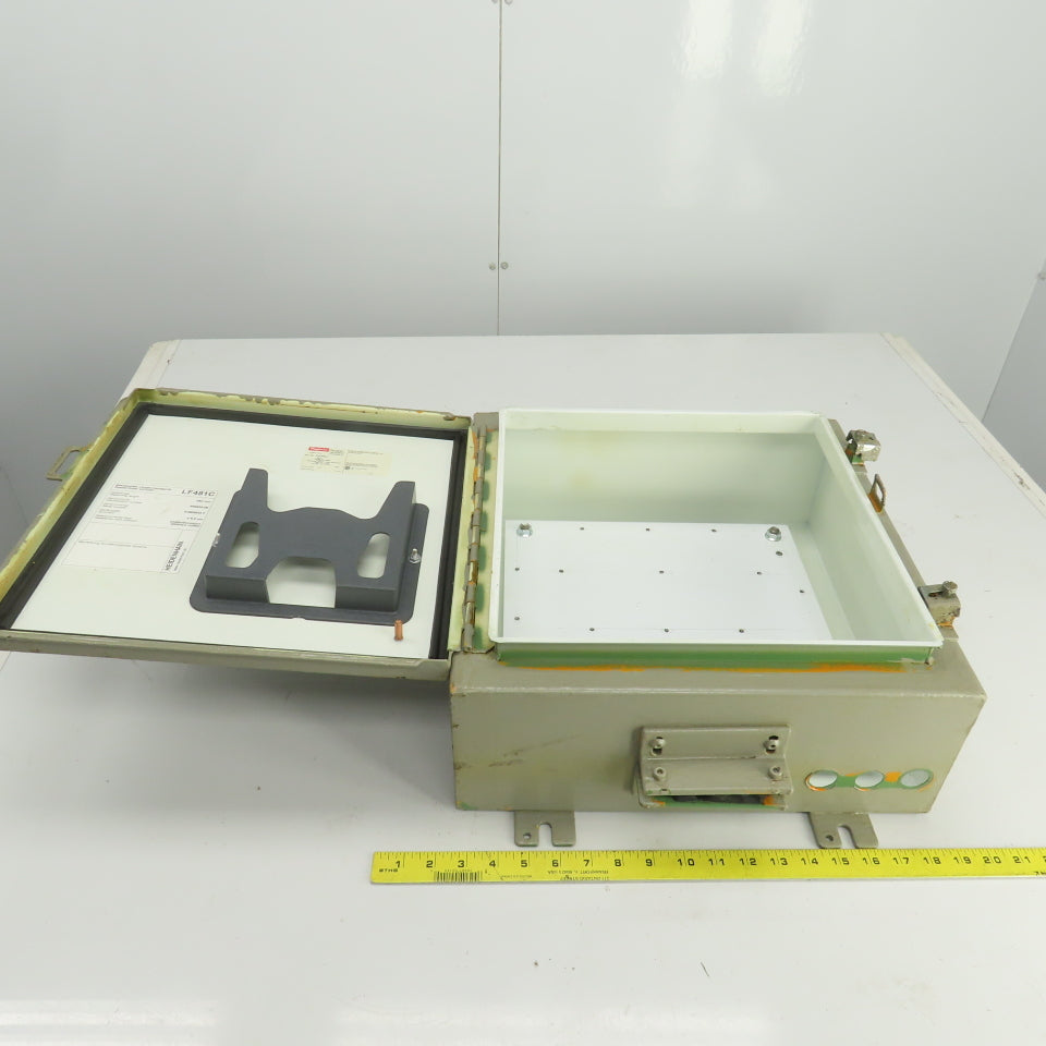 Hoffman A161606LP 16" x 16" x 6" Electrical Enclosure Wall Mount W/Backplate