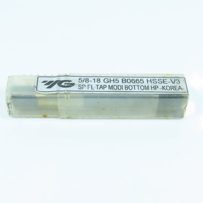 YG-1 B0665 5/8"-18 Spiral Flute Bottoming Tap 4F GH5 HSSE-V3