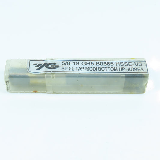 YG-1 B0665 5/8"-18 Spiral Flute Bottoming Tap 4F GH5 HSSE-V3