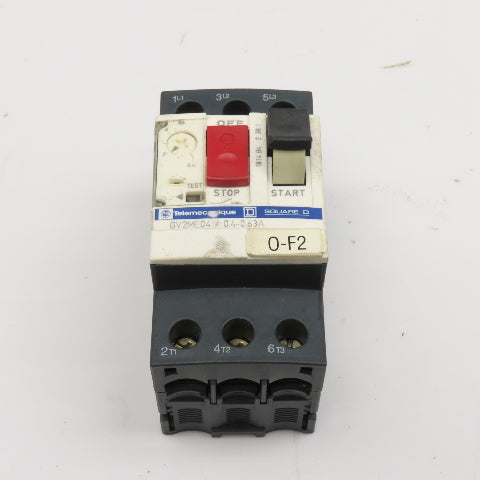 Telemecanique GV2ME04/0.4-0.63A Manual Motor Starter 0.4-0.63A Overload