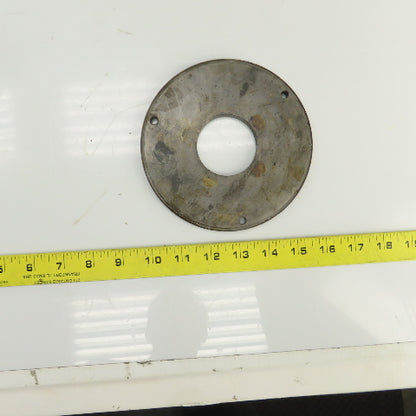 5-3/4" OD Steel Washer 5/16" Thick 2" Center Hole 1/4" Bolt Holes