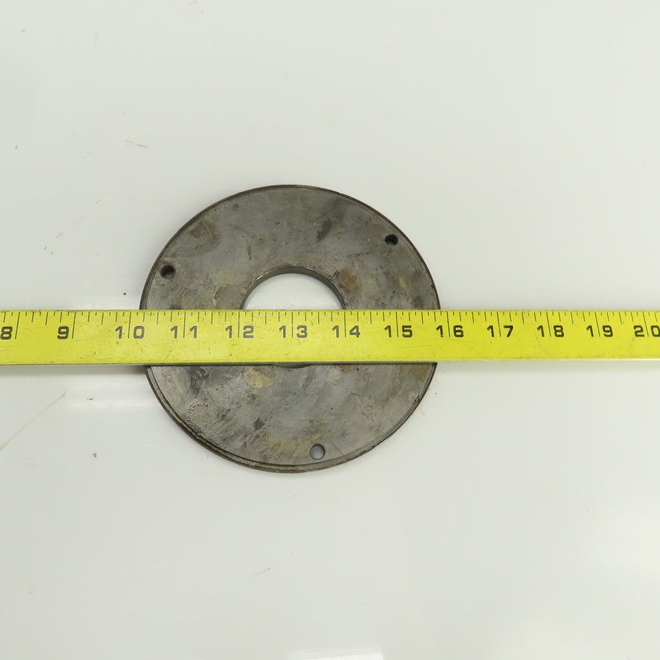 5-3/4" OD Steel Washer 5/16" Thick 2" Center Hole 1/4" Bolt Holes