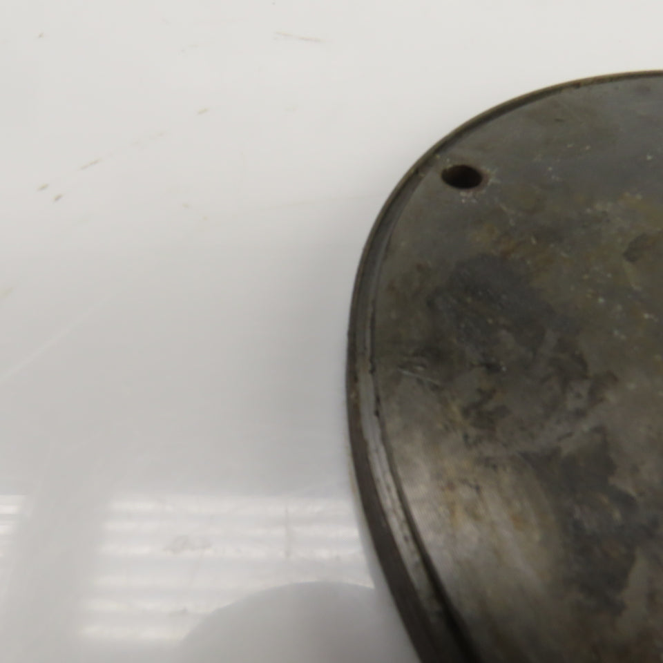 5-3/4" OD Steel Washer 5/16" Thick 2" Center Hole 1/4" Bolt Holes