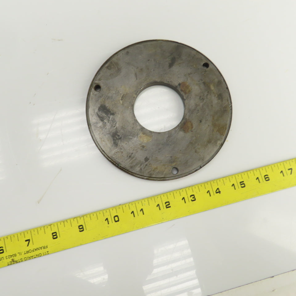 5-3/4" OD Steel Washer 5/16" Thick 2" Center Hole 1/4" Bolt Holes
