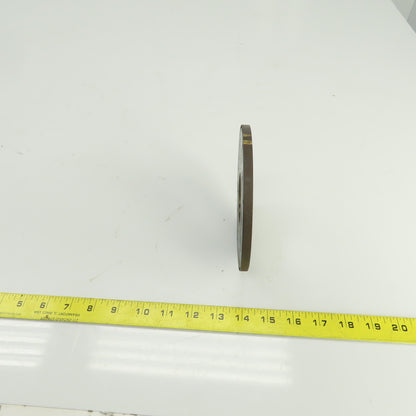 5-3/4" OD Steel Washer 5/16" Thick 2" Center Hole 1/4" Bolt Holes