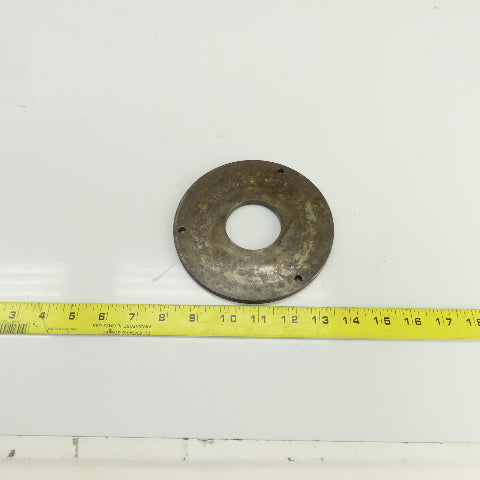 5-3/4" OD Steel Washer 5/16" Thick 2" Center Hole 1/4" Bolt Holes