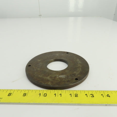 5-3/4" OD Steel Washer 5/16" Thick 2" Center Hole 1/4" Bolt Holes