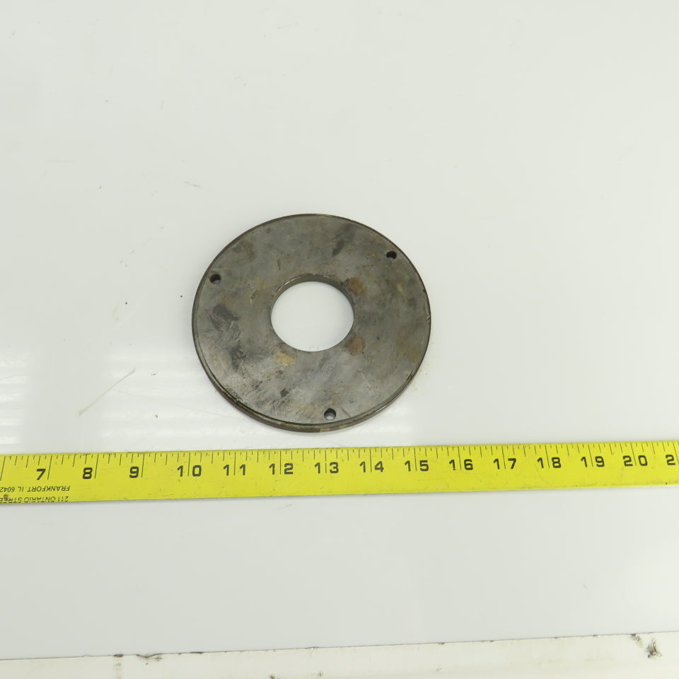 5-3/4" OD Steel Washer 5/16" Thick 2" Center Hole 1/4" Bolt Holes