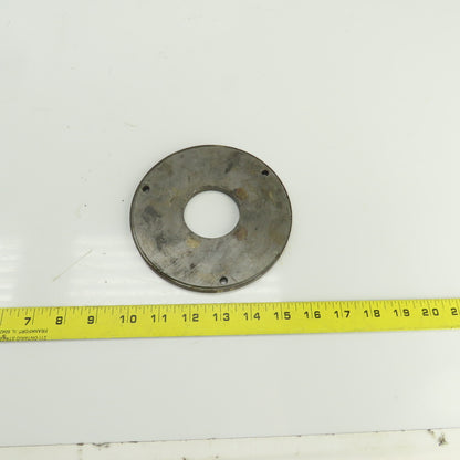 5-3/4" OD Steel Washer 5/16" Thick 2" Center Hole 1/4" Bolt Holes