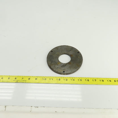 5-3/4" OD Steel Washer 5/16" Thick 2" Center Hole 1/4" Bolt Holes