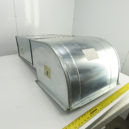 Orland DL #702 20" x 10" 24 Gauge Galvanized Air Duct 42" OAL W/90° Elbow 41"OAL