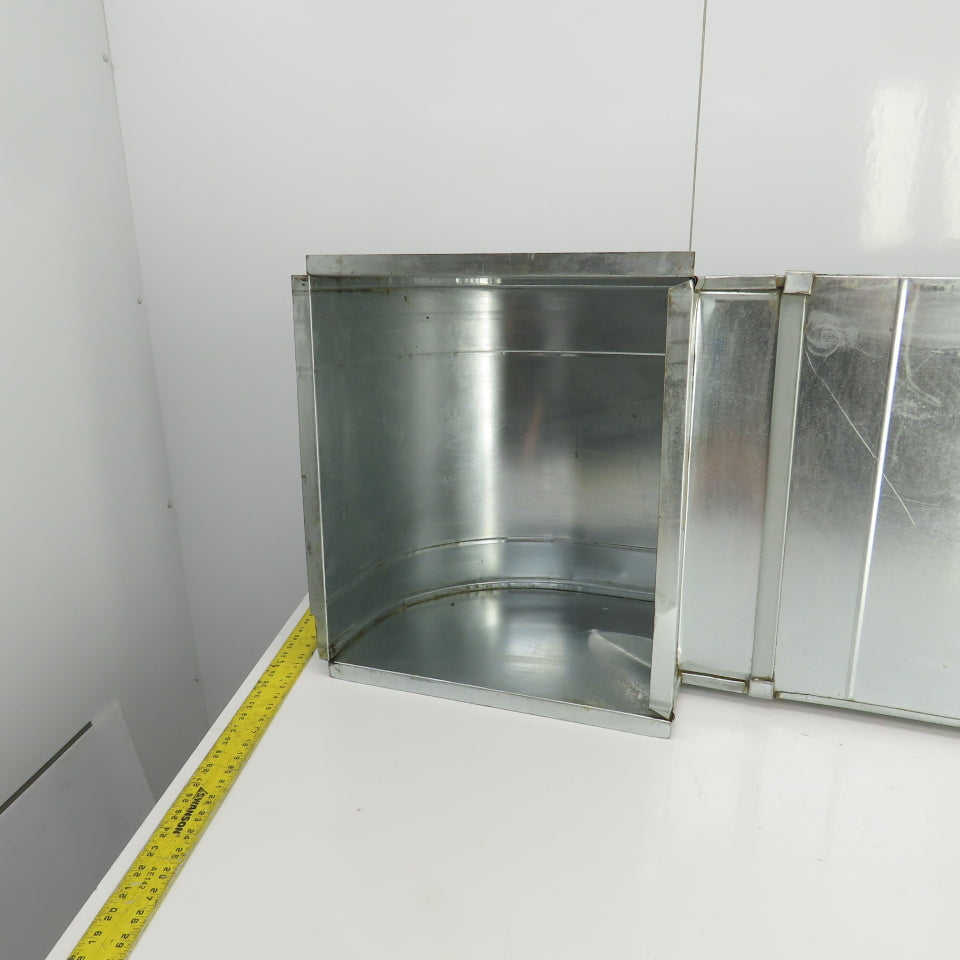 Orland DL #702 20" x 10" 24 Gauge Galvanized Air Duct 42" OAL W/90° Elbow 41"OAL
