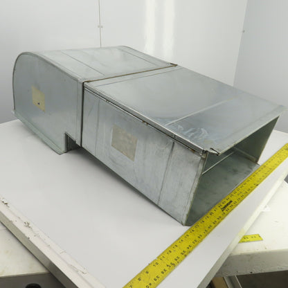 Orland DL #702 20" x 10" 24 Gauge Galvanized Air Duct 42" OAL W/90° Elbow 41"OAL