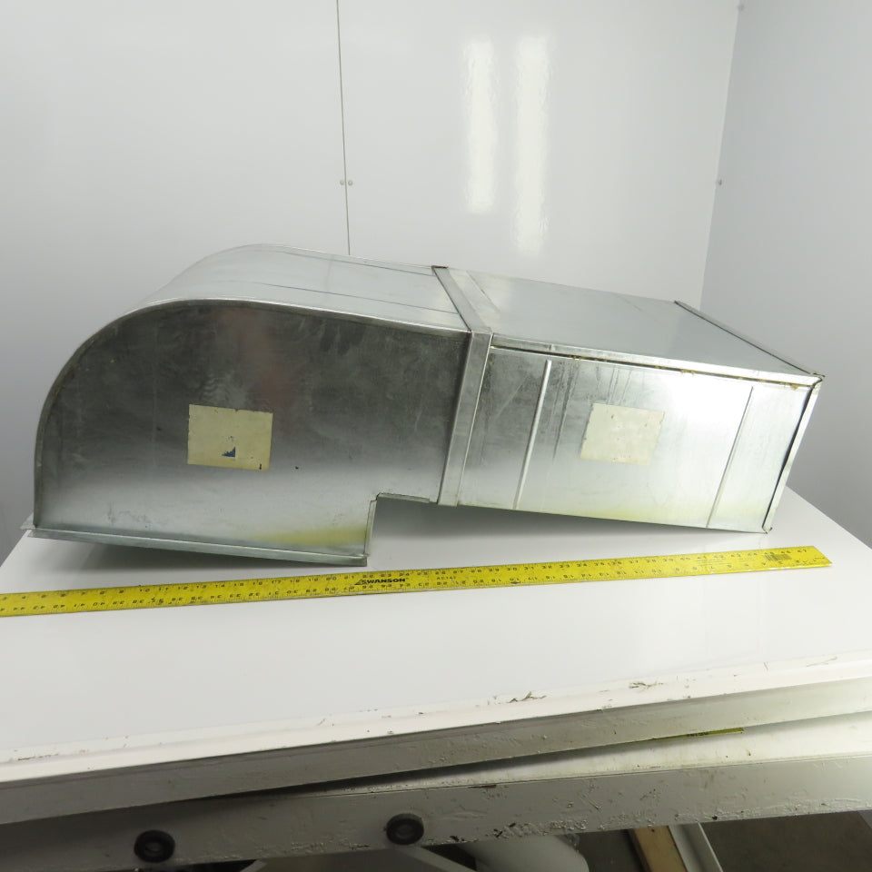Orland DL #702 20" x 10" 24 Gauge Galvanized Air Duct 42" OAL W/90° Elbow 41"OAL