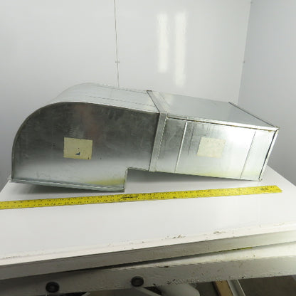 Orland DL #702 20" x 10" 24 Gauge Galvanized Air Duct 42" OAL W/90° Elbow 41"OAL