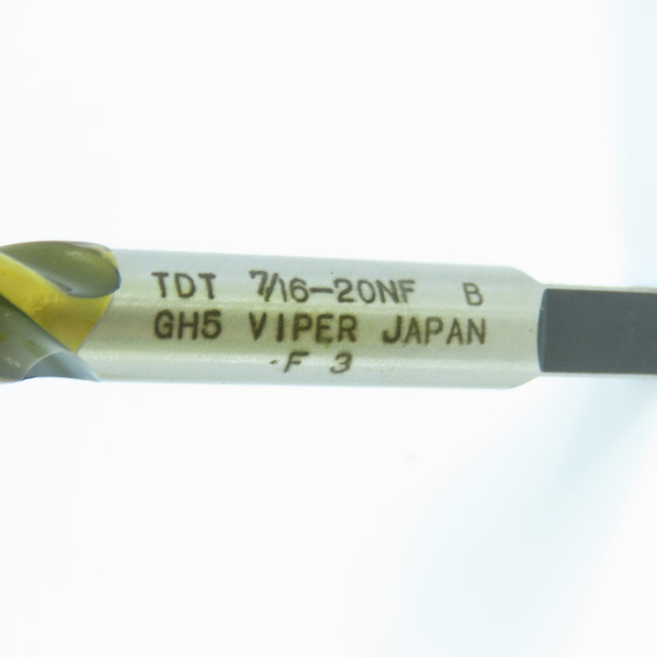Viper 7/16"-20 NF Spiral Flute Plug Tap 3F Lot of 3