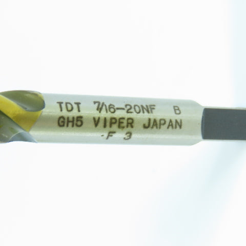 Viper 7/16"-20 NF Spiral Flute Plug Tap 3F Lot of 3