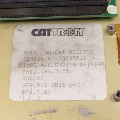 Cattron CAT-812EZ+2 Relay Module Dual 9 Channel Circuit Board