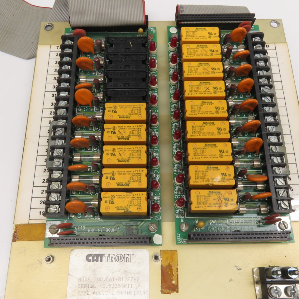 Cattron CAT-812EZ+2 Relay Module Dual 9 Channel Circuit Board