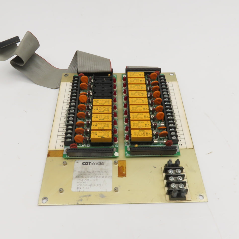 Cattron CAT-812EZ+2 Relay Module Dual 9 Channel Circuit Board