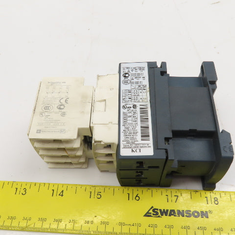 Schneider C03 LADN22 Contactor Relay W/ Aux. Block 2NC/NO 3Ph 600V 110V Coil