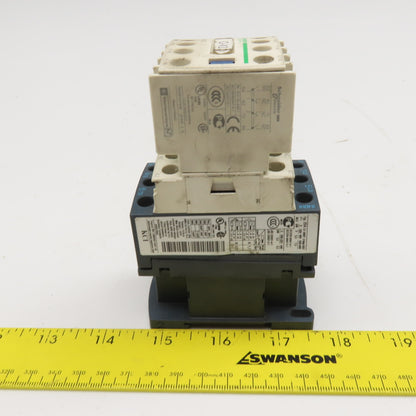 Schneider C03 LADN22 Contactor Relay W/ Aux. Block 2NC/NO 3Ph 600V 110V Coil