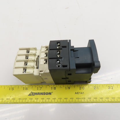 Schneider LC1 D18 LADN22 Contactor Relay W/ Aux. Block 2NC/NO 3Ph 600V 120V Coil
