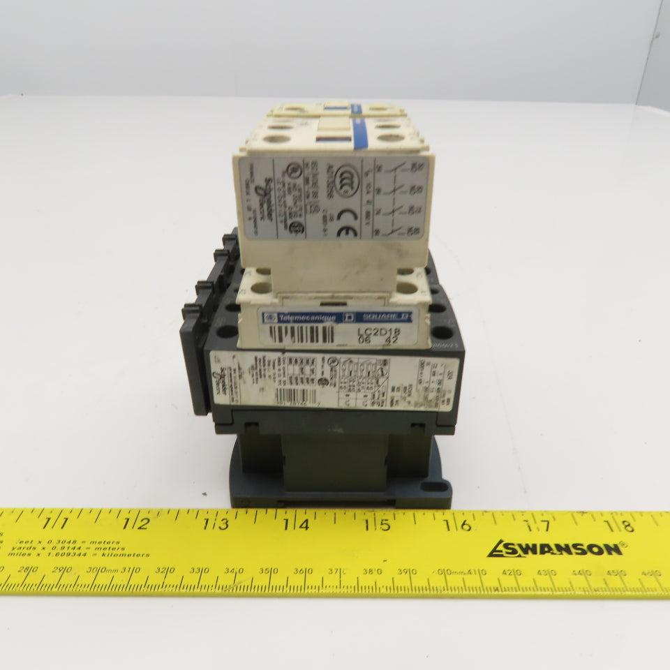 Schneider LC1 D18 Motor Contactor 690V 32A 15Hp MAX 120V Coil