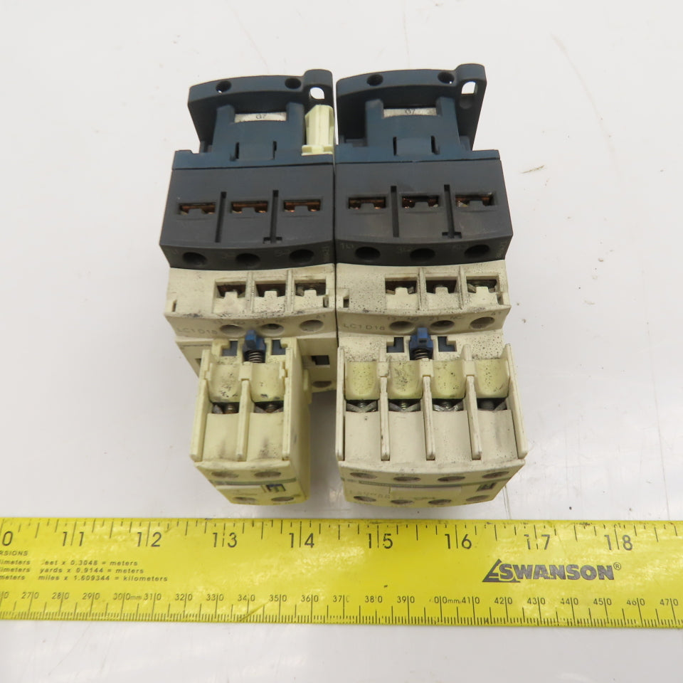Schneider LC1 D18 Motor Contactor 690V 32A 15Hp MAX 120V Coil