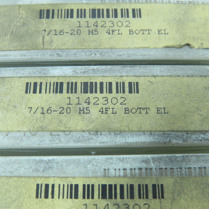 OSG 1142302 7/16"-20 Straight Flute Bottoming Tap 4F GH5 HSS Lot of 3