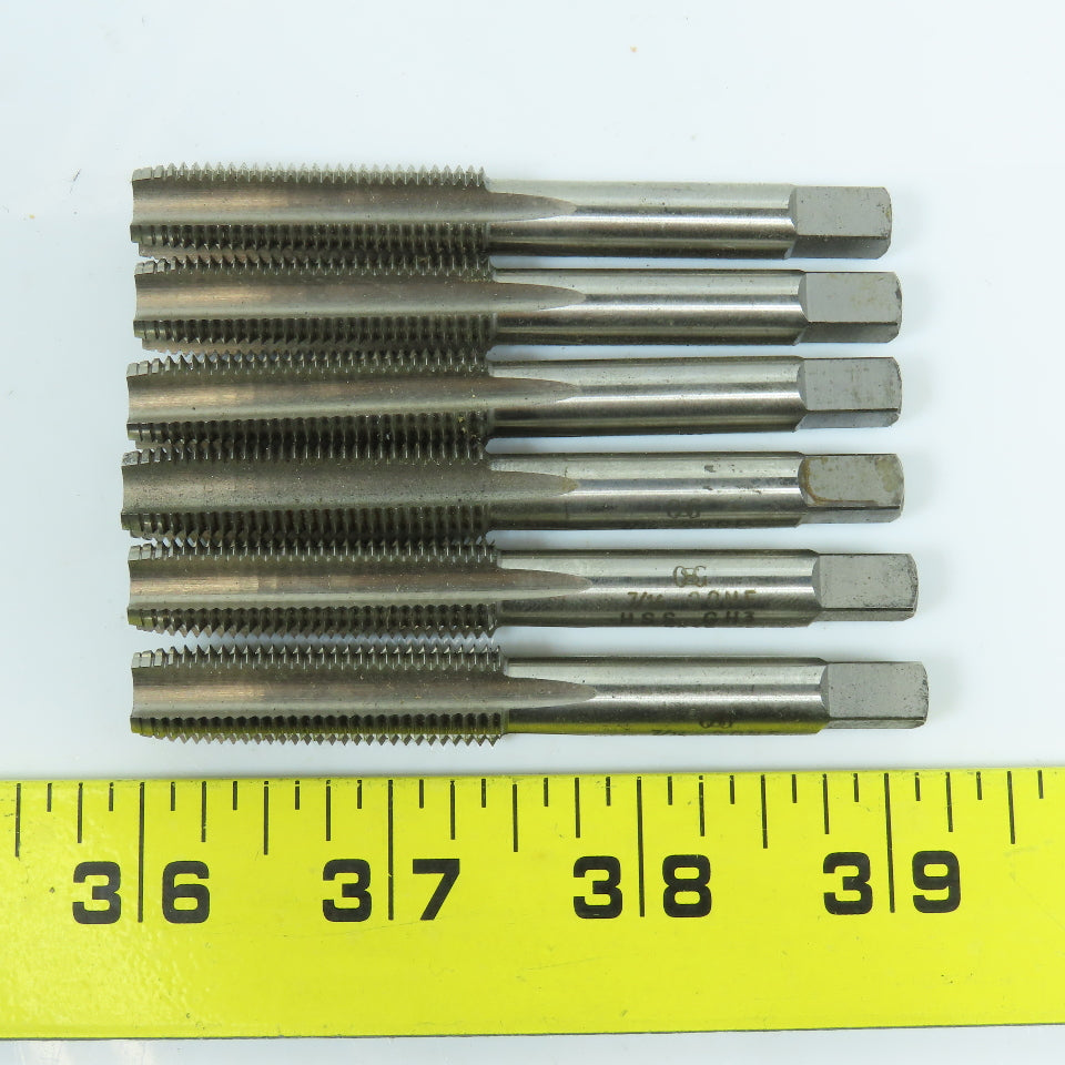 OSG 7/16"-20 Straight Flute Bottoming Tap 4F GH3 HSS Lot of 6