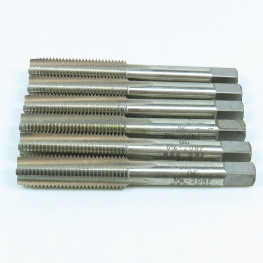 OSG 7/16"-20 Straight Flute Bottoming Tap 4F GH3 HSS Lot of 6