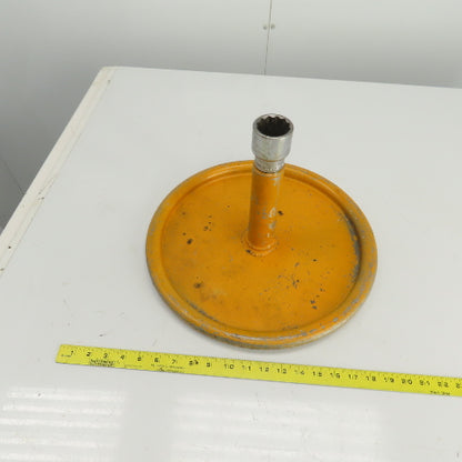 36mm Custom Manual Crankshaft Turning Tool Hand Crank 16"OD 9-3/4" Projection