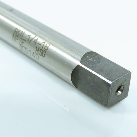 R & N 1/4"-18 NPSF Straight Flute Plug Tap 4F 6" OAL
