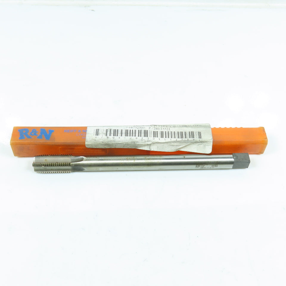 R & N 1/4"-18 NPSF Straight Flute Plug Tap 4F 6" OAL