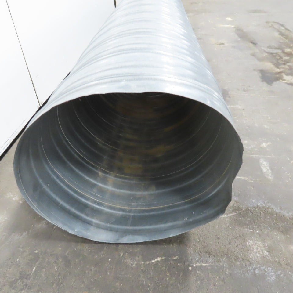 Softite 16" Spiral Lock Seam Duct Galvanized 26 Gage Corrugated Groove 9'6"
