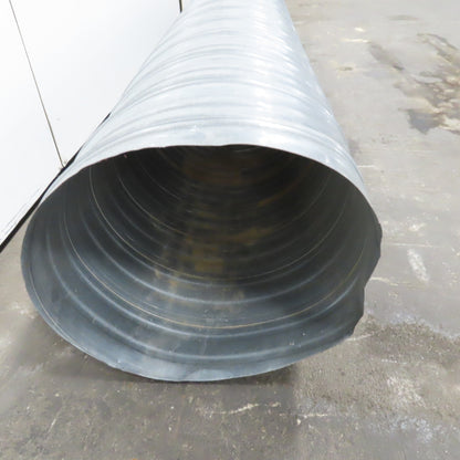 Softite 16" Spiral Lock Seam Duct Galvanized 26 Gage Corrugated Groove 9'6"